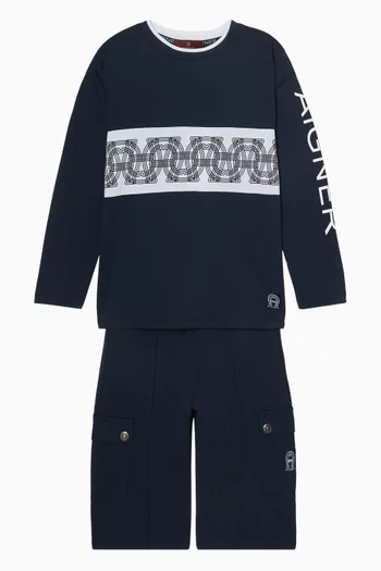 Graphic Print T-shirt in Cotton