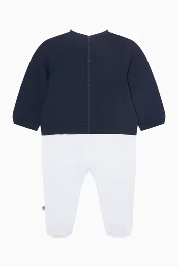 Logo Print Over-all in Cotton