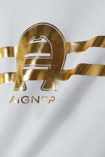 Graphic Logo T-shirt in Cotton