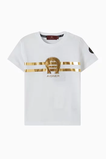 Graphic Logo T-shirt in Cotton