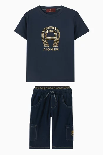 Logo Graphic T-shirt in Cotton