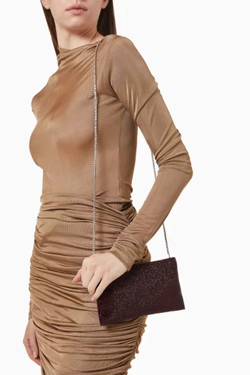 Your Best Friend La Petite Clutch Bag in Crystal Mesh