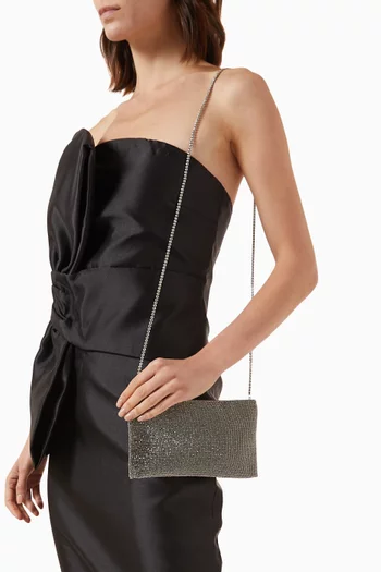 Your Best Friend La Petite Clutch Bag in Crystal Mesh