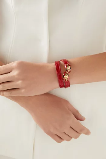 Serpenti Forever Leather Bracelet
