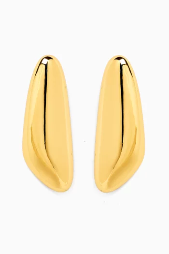 Rita Minimalist Earrings in 18kt Gold-plated Brass