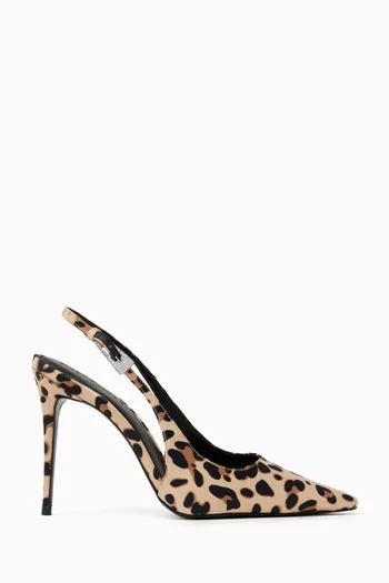 Branca 100 Slingback Pumps in Satin