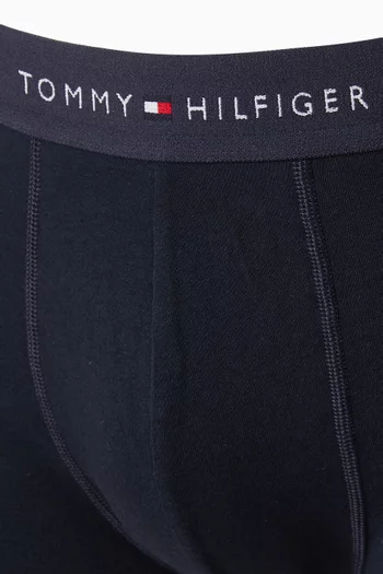 طقم بوكسر بشعار الماركة على الخصر، 5 قطع