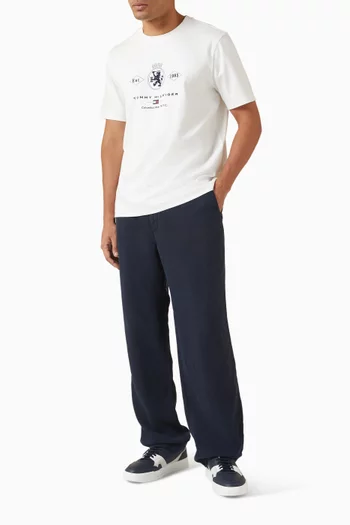 Diamond Crest Graphic T-shirt in Cotton Blend