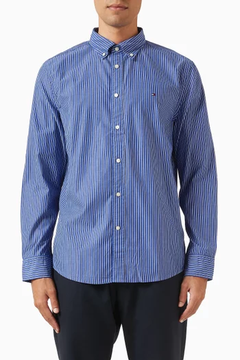 Core Hairline Shirt in Cotton-poplin