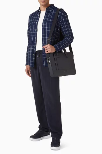 Metal Logo Laptop Bag