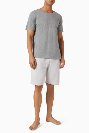 Crew Neck T-shirt in Cotton, Set of 3