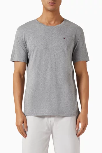 Crew Neck T-shirt in Cotton, Set of 3