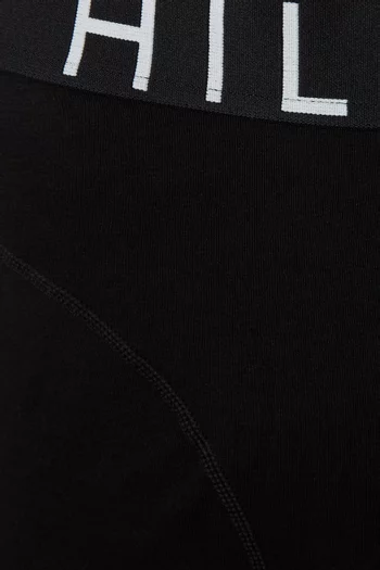 Logo Boxer Briefs in Stretch Cotton, Set of 3