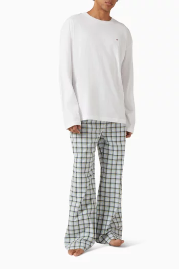 Original Print Jersey Pyjama Set in Cotton