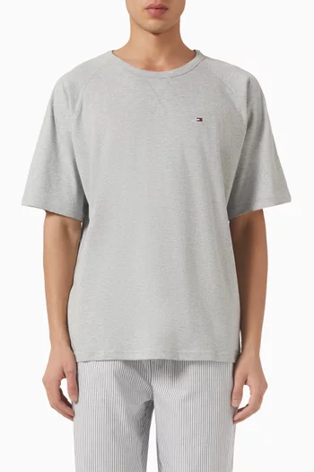 Essential Textured Lounge T-shirt in Cotton-jersey