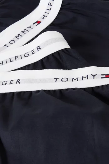 Signature Logo Woven Boxers in Cotton, Set of 2