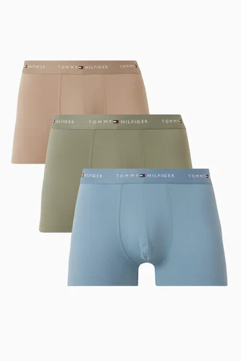 Logo Briefs in Stretch Cotton, Set of 3