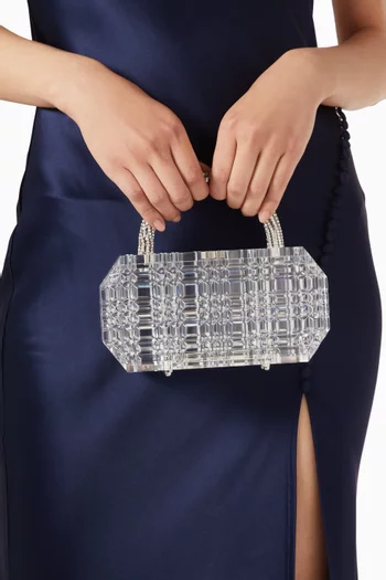 Sierra Clear Clutch in Acrylic