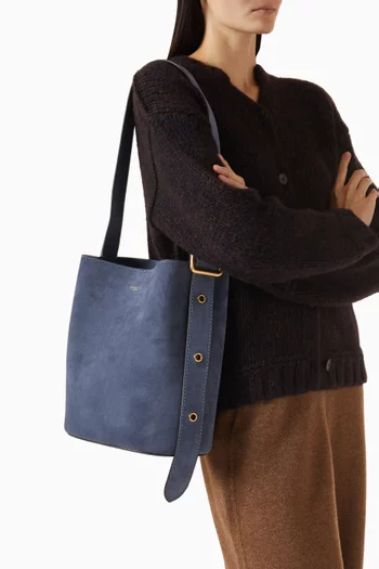Bleecker Bucket Bag in Suede