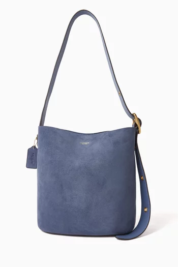 Bleecker Bucket Bag in Suede