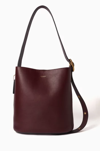 Bleecker Bucket Bag in Grained Leather