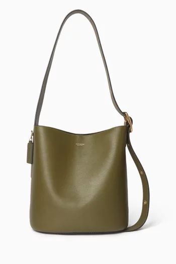 Bleecker Bucket Bag in Grained Leather