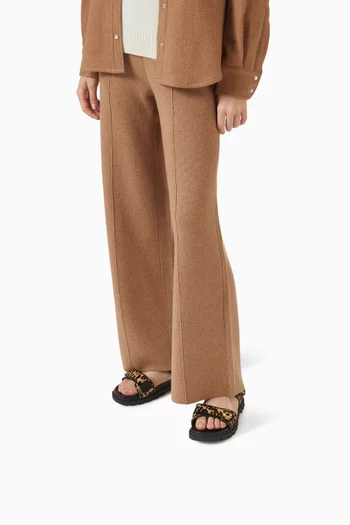 Brynn Sandals in Leopard-printed Calf Hair
