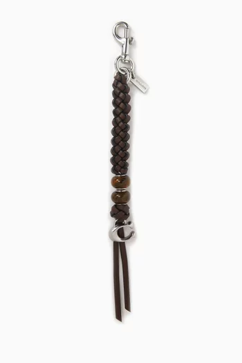 Bead Bag Charm in Leather