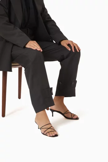 Ninfemu 50 Mules in Nappa Leather