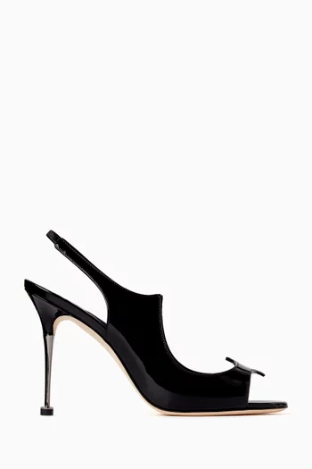 Minza 105 Slingback Sandals in Patent Leather