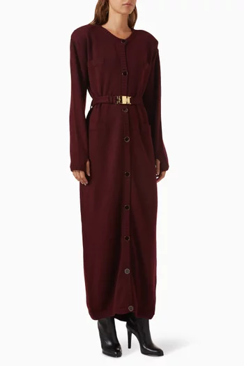 كارديغان طويل بحزام