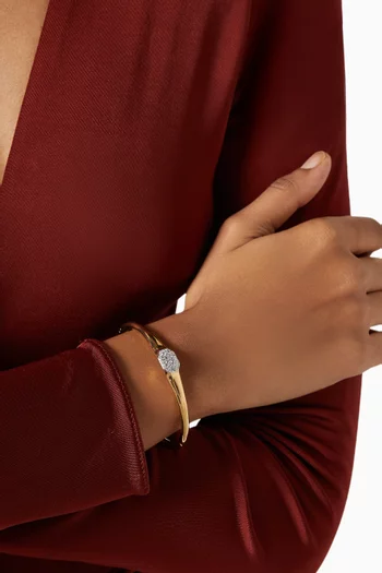 Dexter Bangle in Gold-plated Metal