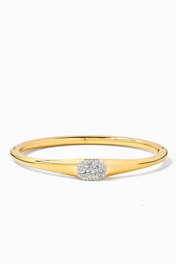 Dexter Bangle in Gold-plated Metal