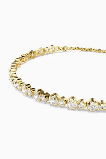 Matrix Tennis Bracelet in Gold-plated Metal