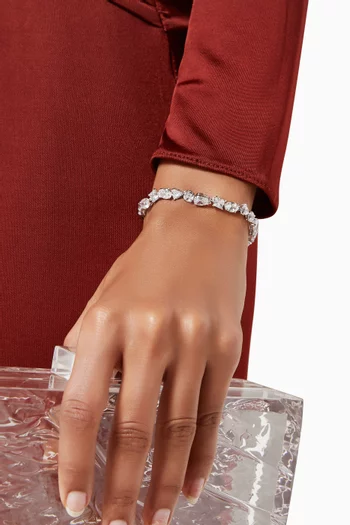 Mesmera Bracelet in Rhodium-plated Metal