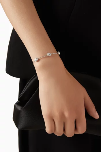 Una Angelic Bracelet in Rhodium-plated Metal