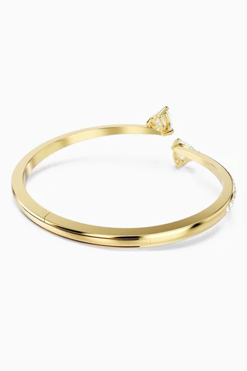 Mesmera Heart Bangle in Gold-plated Metal