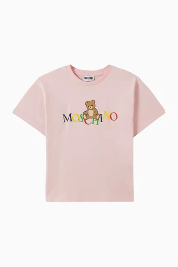 Bear Logo T-shirt in Cotton