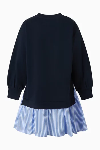 Logo Sweatshirt Dress in Cotton