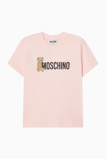Bear Logo T-shirt in Cotton