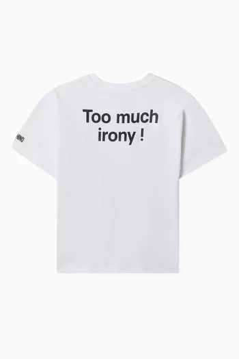 Too Much Irony T-shirt in Cotton
