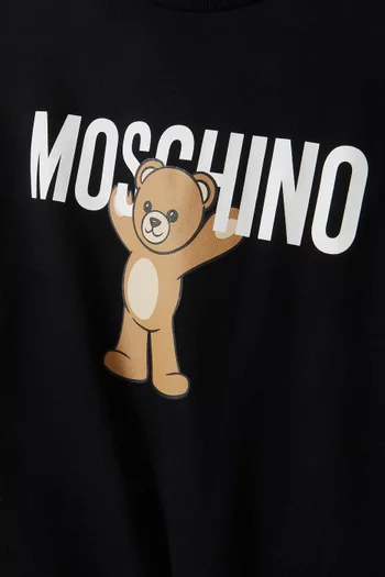 Teddy Print T-shirt in Cotton