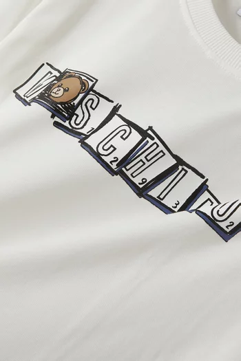 Logo Print T-shirt in Cotton
