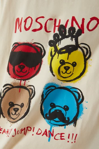 Graffiti Bear T-shirt in Cotton
