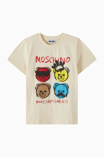 Graffiti Bear T-shirt in Cotton
