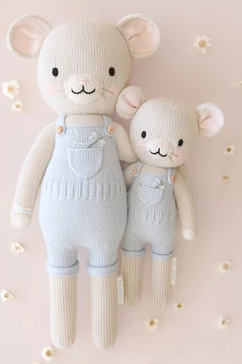 Little Bailey The Mouse Soft Toy in Cotton