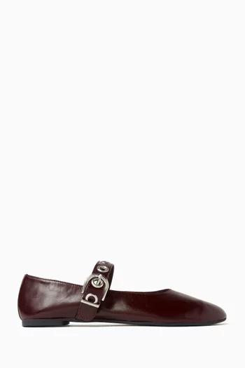 Camille Mary-Jane Shoes in Leather