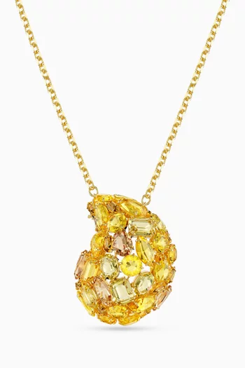 بروش جيما بتصميم دلاية معدن مطلي بلون ذهبي