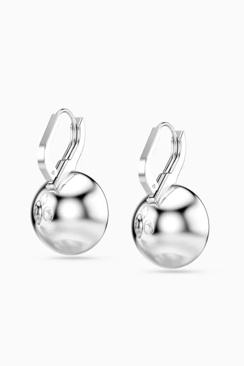 Millenia Crystal Earrings in Rhodium-plated Metal
