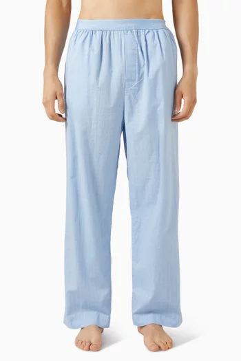 Monogram Pyjama Pants in Cotton Poplin